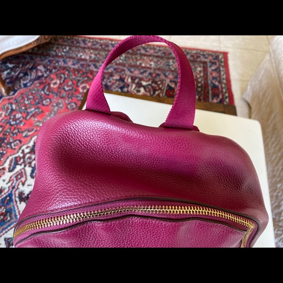 Coach Outlet Backpack Purple Front Pocket Zipper - Picture 5 of 11